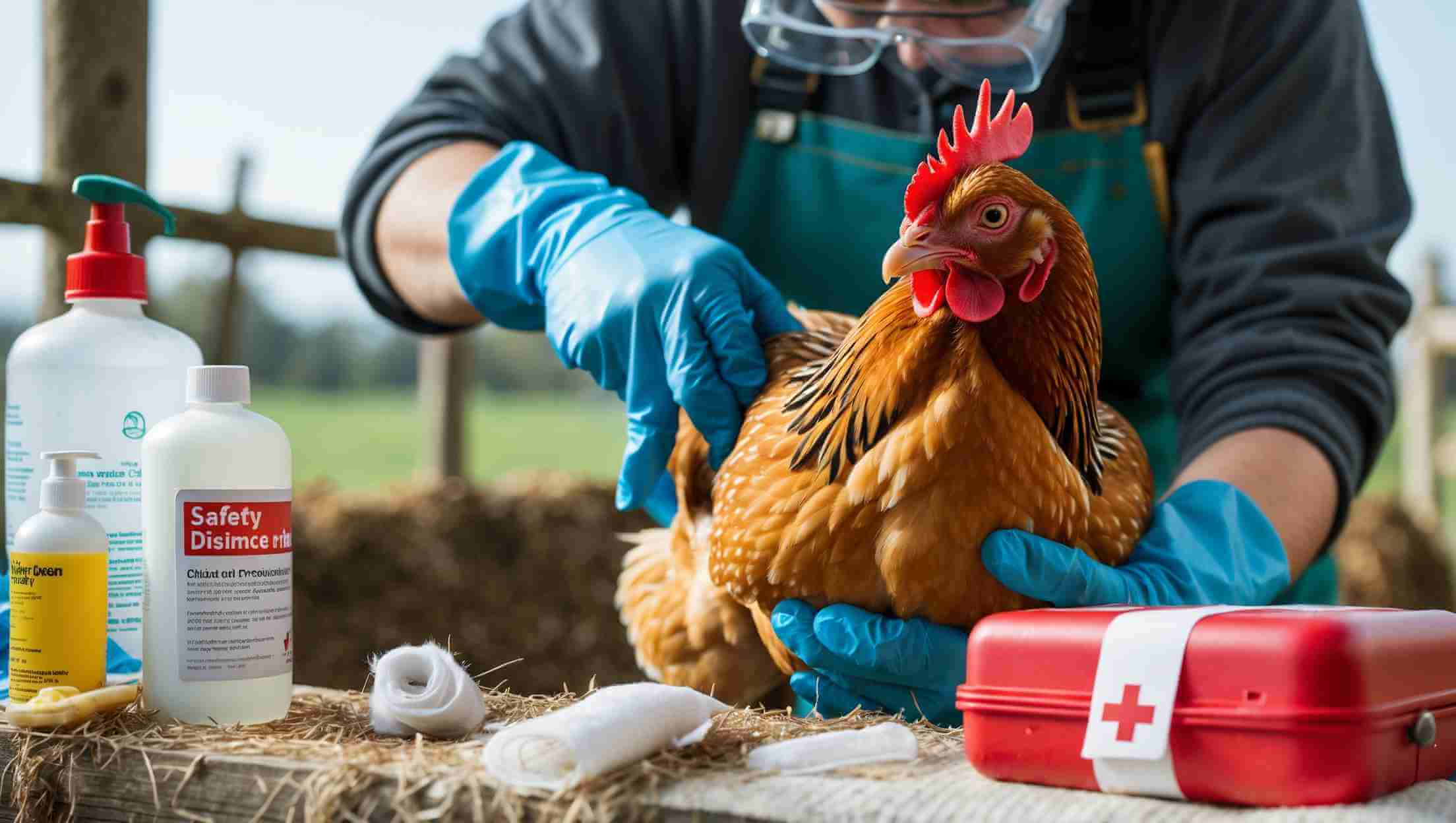 safely cut the beak of chickens