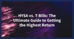 HYSA vs. T-Bills