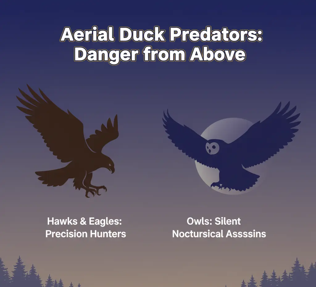 Aerial Duck Predators: Danger from Above
