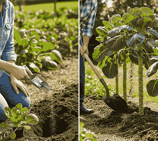 Brussels Sprouts are heavy feeders, meaning they need lots of nutrients for a bountiful harvest.