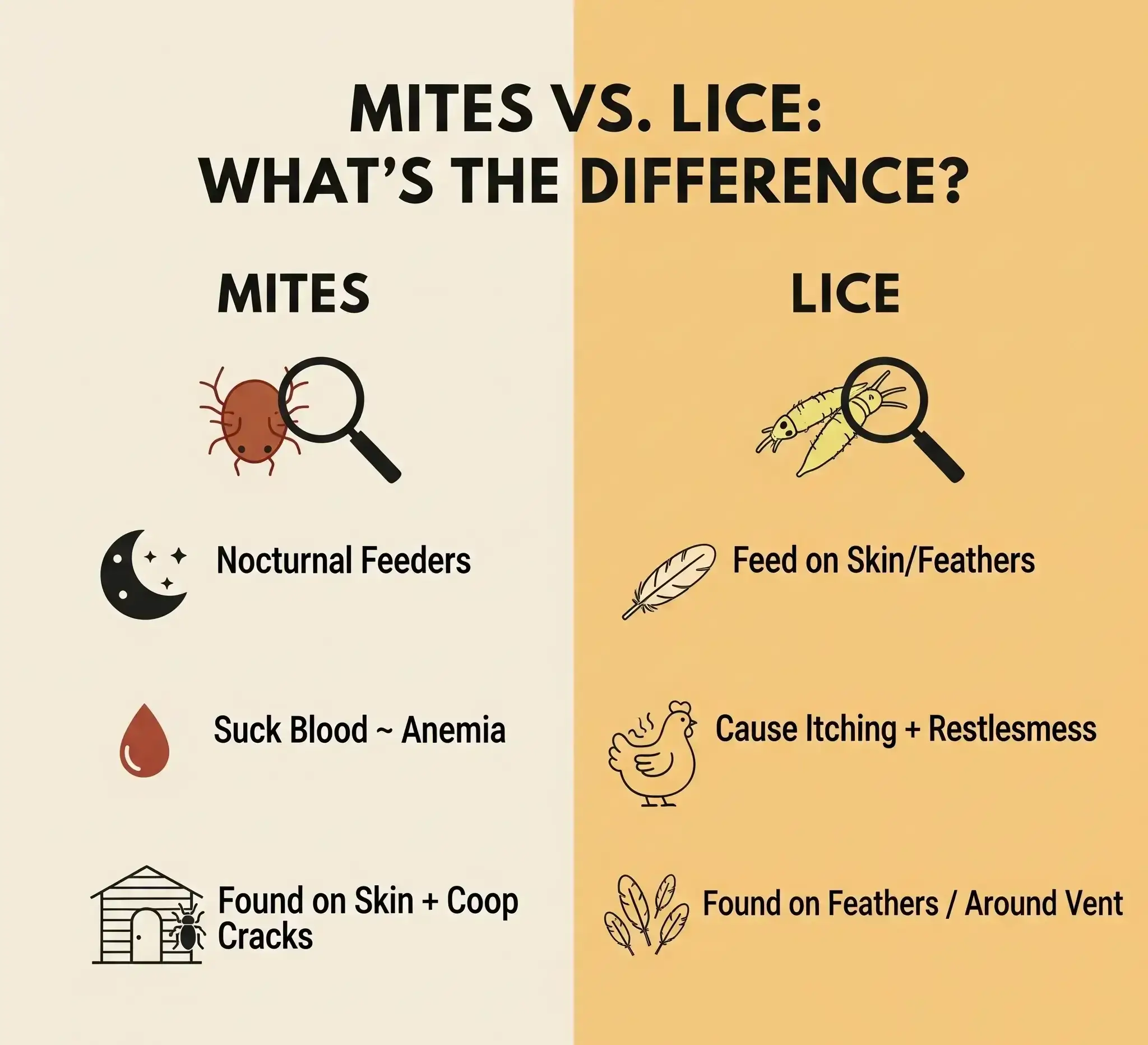 How to Identify and Treat Mites and Lice on Chickens