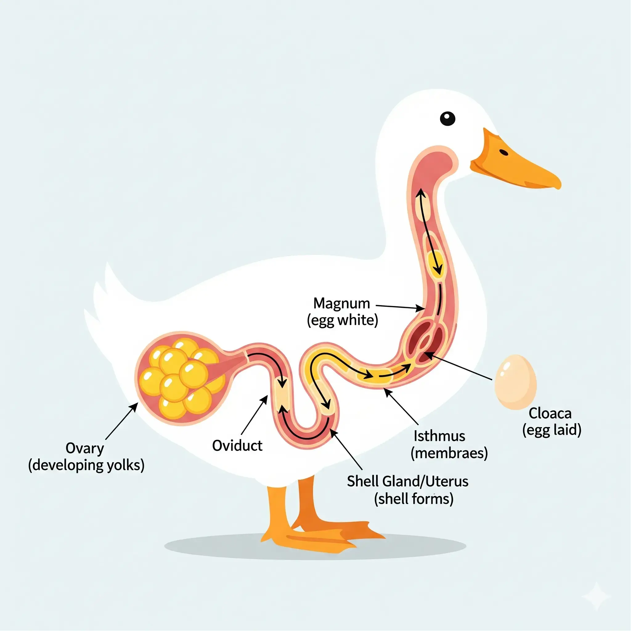 The Inner Workings A Glimpse into the Duck’s Reproductive System