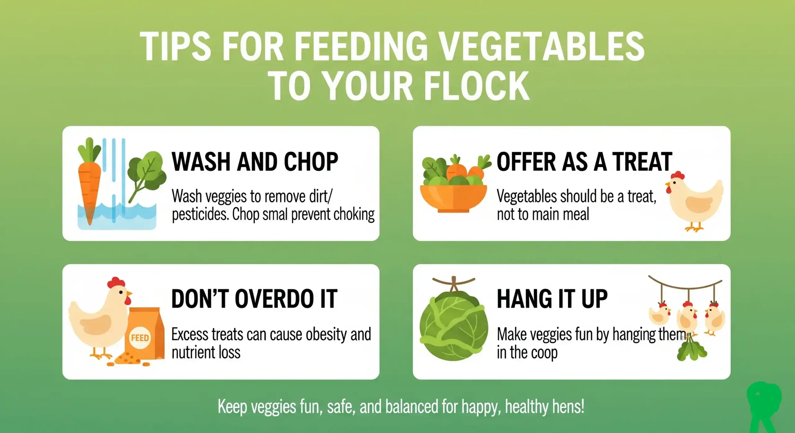 What Vegetables Can Chickens Eat