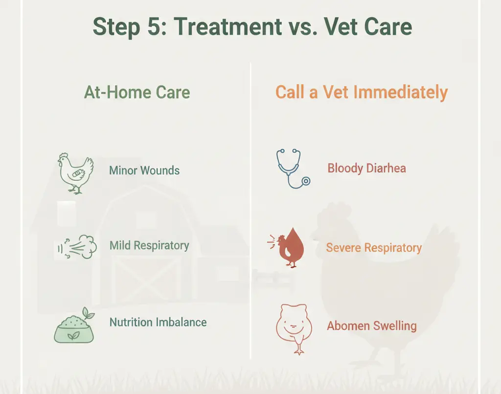 Step Five: Treatment vs. Vet Care