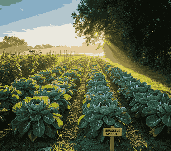 Brussels sprouts thrive in full sun, meaning they need at least six hours of direct sunlight daily. 
